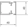 Hager LF4004007035 2m PVC Kabelrinnensystem (LF4004007035)