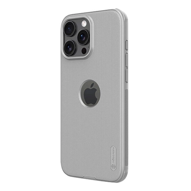 Aizsargtelefona maciņš Nillkin Super Frosted Shield Pro iPhone 16 Pro, pelēks, ciets plāns vāciņš