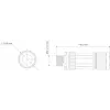 TELTONIKA NETWORKS M12 X tipa 8-PIN vīrišķais savienotājs (PR40118K)