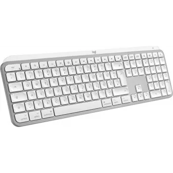 Logitech MX Keys S for Mac tastatūra Birojs RF bezvadu + Bluetooth QWERTZ vācu Alumīnija balta