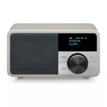 Galda radio Sangean DDR-7 Glacier Silver ar digitālo uztvērēju un Bluetooth