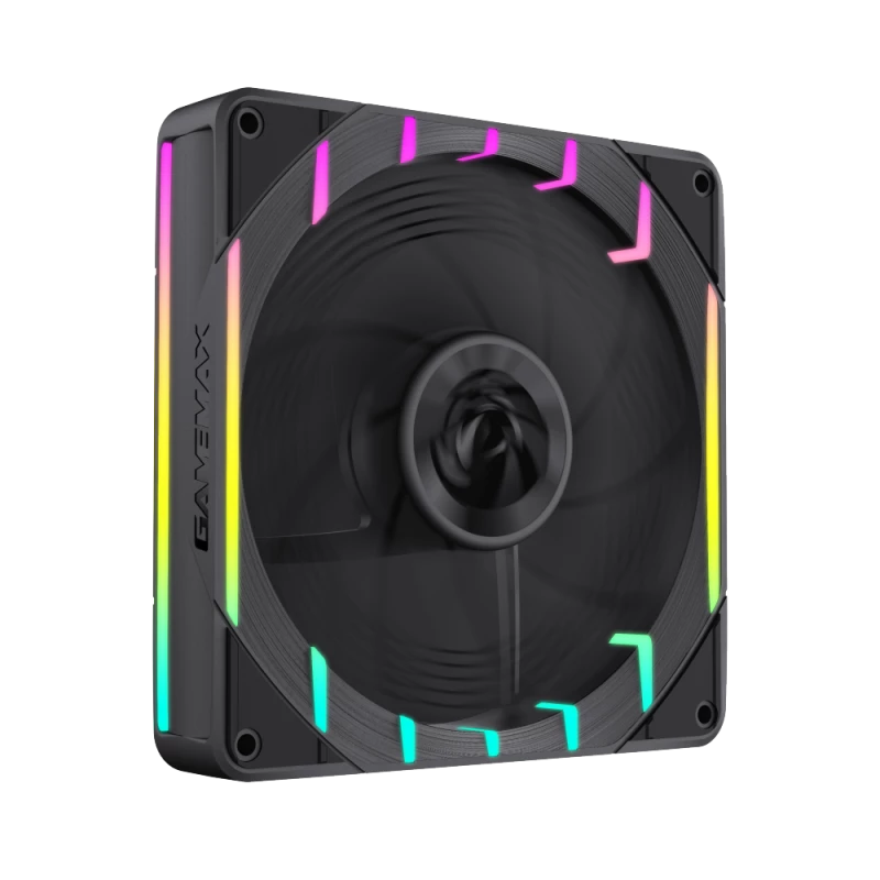 GAMEMAX TORNADO T14 ARGB-R 140mm korpusa ventilators - melns