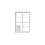 Avery - Glossy - Glossy - 67.7 x 99.1 mm 40 gab. (5 lapas x 8) Fotoetiķetes
