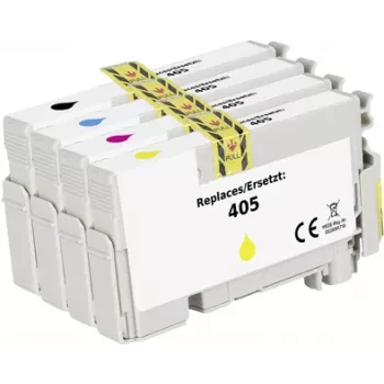 Renkforce tintes komplekts, aizstāj Epson 405 saderīgs melns, ciāna, fuksīna, dzeltens RF-5705462 (RF-5705462)