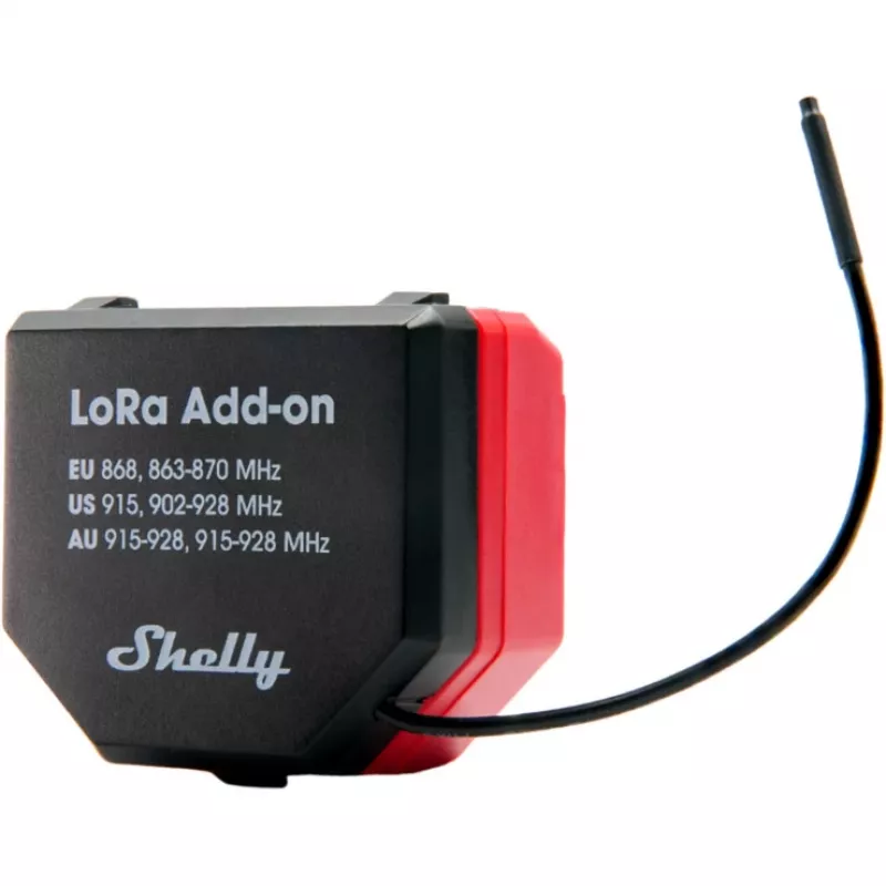 Shelly LoRa papildierīce IoT savienojumam, zīmols Shelly