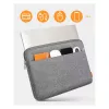 Uzmavas futrālis Inateck LB01005 ierīcēm līdz 33,8 cm (13,3 collas), pelēks