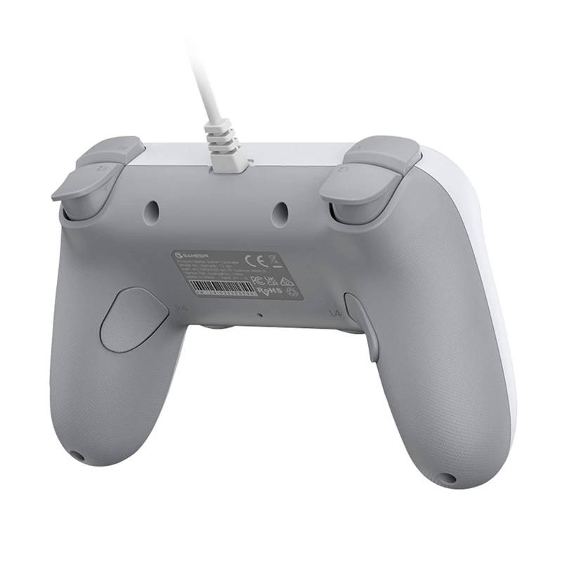Vadu spēļu kontrolieris GameSir T3 Lite WT balts — ergonomisks vadu kontrolieris saderīgs ar datoru