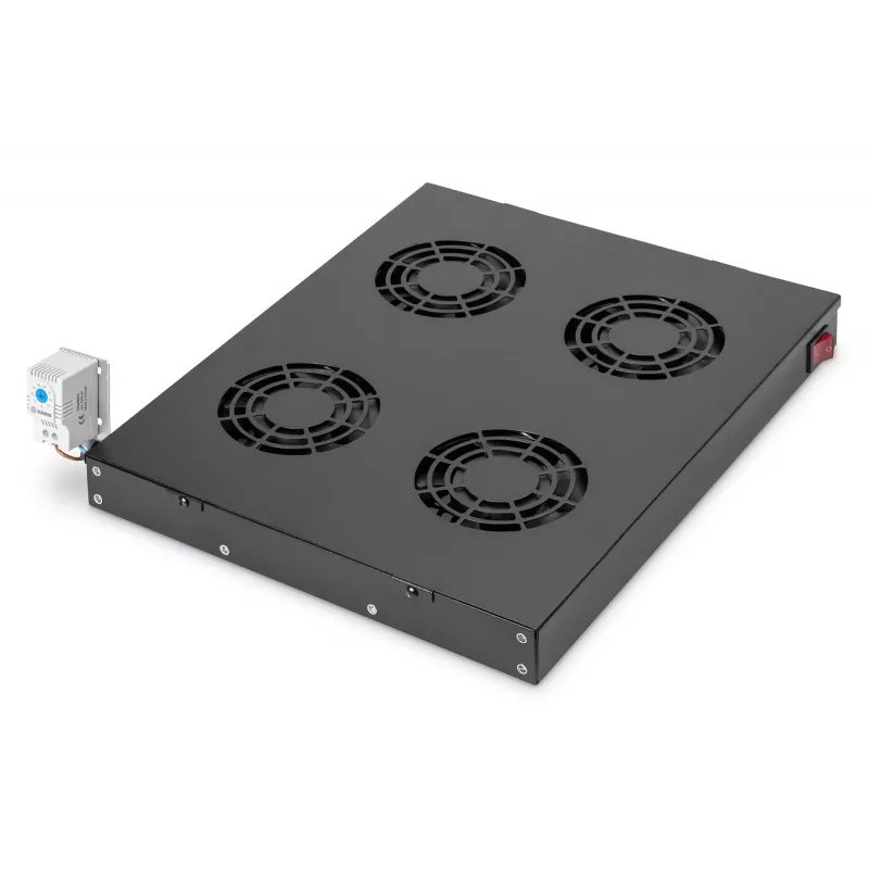 Ventilācijas panelis Digitus DN-19 FAN-4-HO-SW