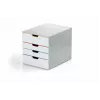 Durable VARICOLOR MIX 4 plastmasas atvilktņu bloks pelēks 4 atvilktnes