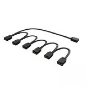 RGB sadalītājs Akasa AK-CBLD13-85BK 1-uz-6 adresējamais LED sadalītāja kabelis