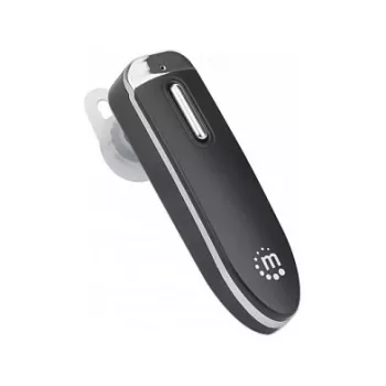 Manhattan vienas auss Bluetooth austiņa, daudzvirzienu mikrofons, integrētas vadības ierīces, melna, 10 stundu lietošanas laiks, diapazons 10 m, komplektā USB-A uzlādes kabelis, Bluetooth v4.0, 3 gadu garantija