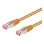 Wentronic Goobay CAT 6 komutācijas kabelis, S/FTP (PiMF), oranžs, 15 m - LSZH bez halogēna, varš (93470)