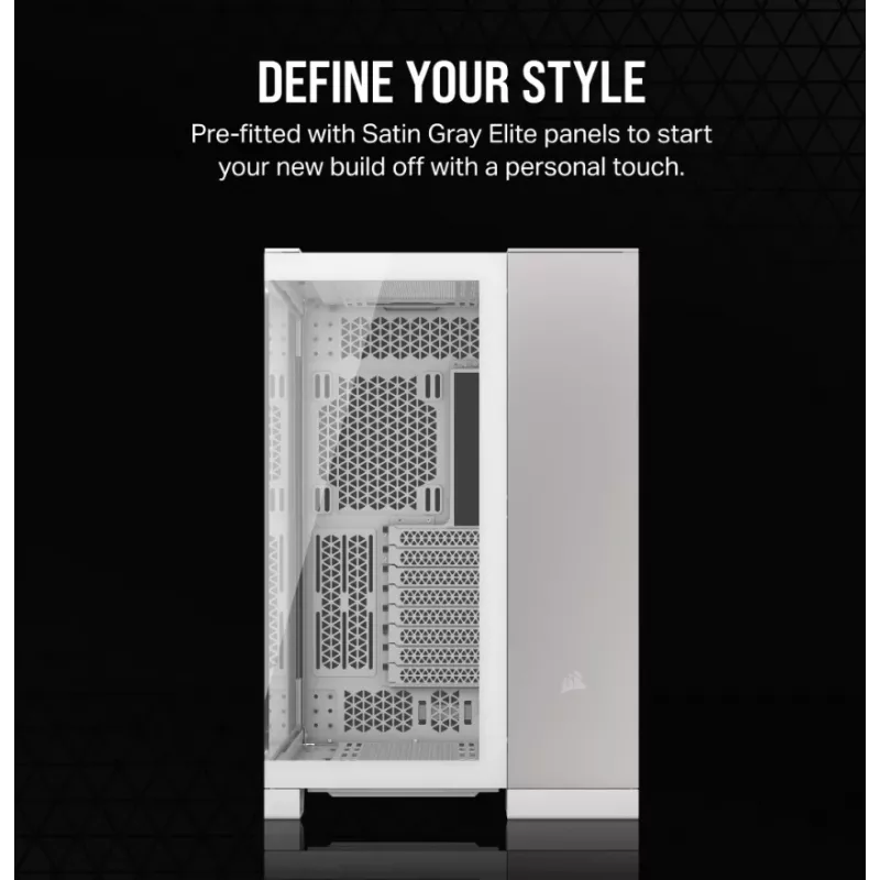 Corsair CC-9011285-WW datora korpuss Midi Tower pelēks, balts