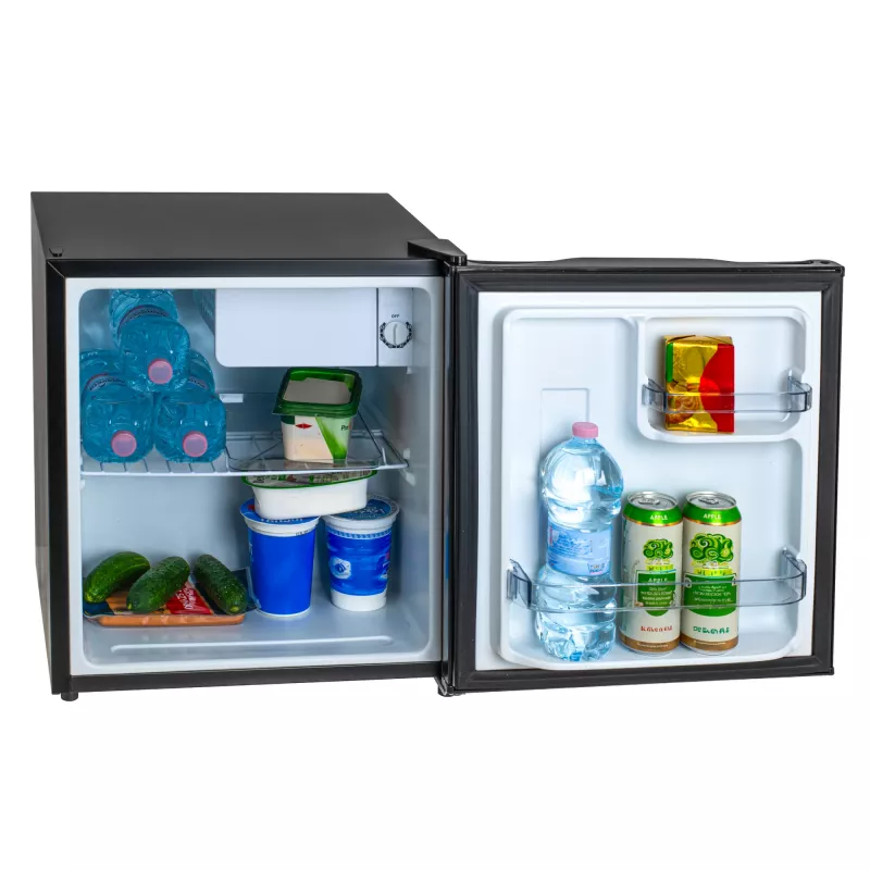 Adler ledusskapis | AD 8096 | Energoefektivitātes klase E | Brīvstāvošs | Noliktavas tips | Augstums 49.5 cm | Ledusskapja neto tilpums 45 L | 39 dB | Melns