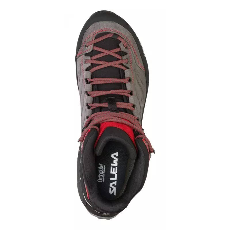 Salewa MTN Trainer Mid GTX Vīriešu Pieaugušo Ogles, Pelēks, Sarkans