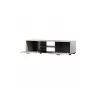 TV skapis cama meble SOHO 140x43x37 cm — cashmere augšdaļa, melns rāmis