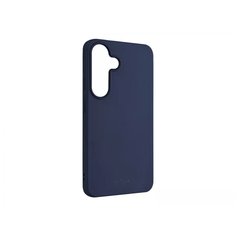 Telefona aizmugures vāciņš FIXED Samsung Galaxy S25 — gumijas, zils