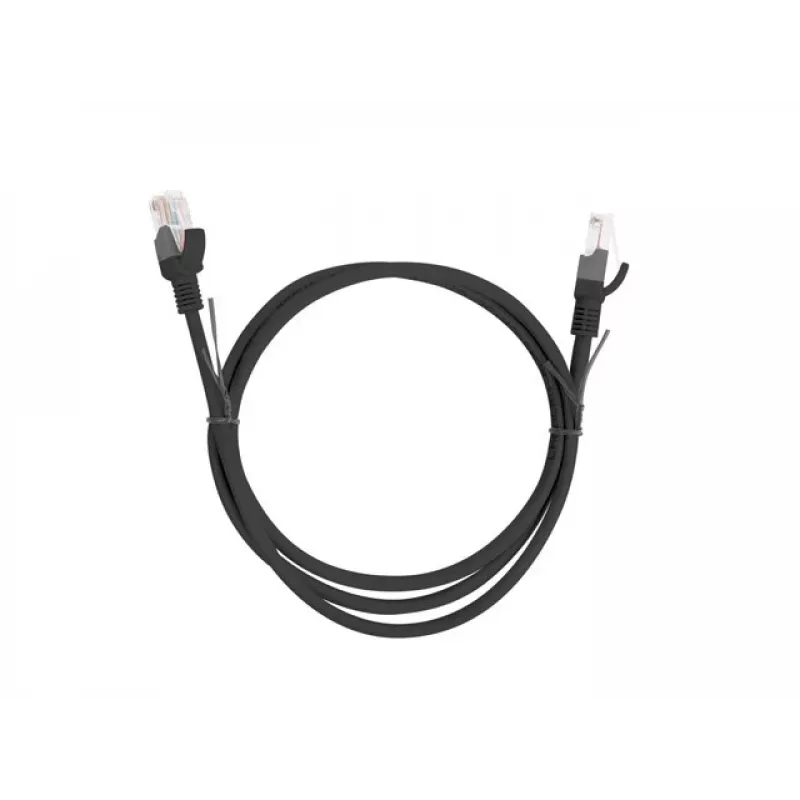 Tīkla kabelis LANBERG PCU6-10CC-0100-BK RJ-45 Cat6 1 m Melns U/UTP