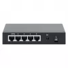 Gigabit 5xPoE Passthrough Switch powered by PoE or AC, 68W