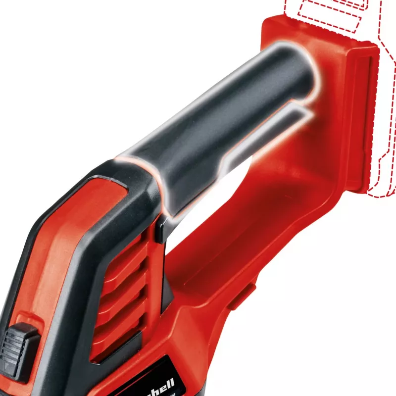 Einhell GE-CG 18/100 bezvadu zāles šķēres 8 mm 18 V litija jonu (Li-Ion) melns, sarkans