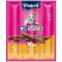Kaķu našķis Vitakraft CatStick Mini Poultry Liver — gaļīgas cietas uzkodas, 3 gab., 18 g, bez graudiem