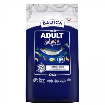 BALTICA Excellent Hypoallergenic Adult Medium breeds Salmon - sausā suņu barība - 12kg
