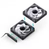 120 mm ARGB korpusa ventilatoru komplekts Jonsbo ZL-120BR 3 gab. iepakojumā ar atgriezenisku apgaismojumu