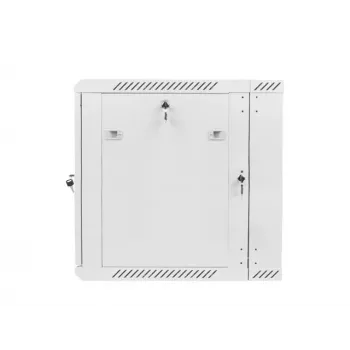 DIVSEKCIJU SIENAS MONTĀŽAS SKAPIS 19 inch 12U 600X600 PELĒKS LANBERG (PLAKANS IEPAKOJUMS)