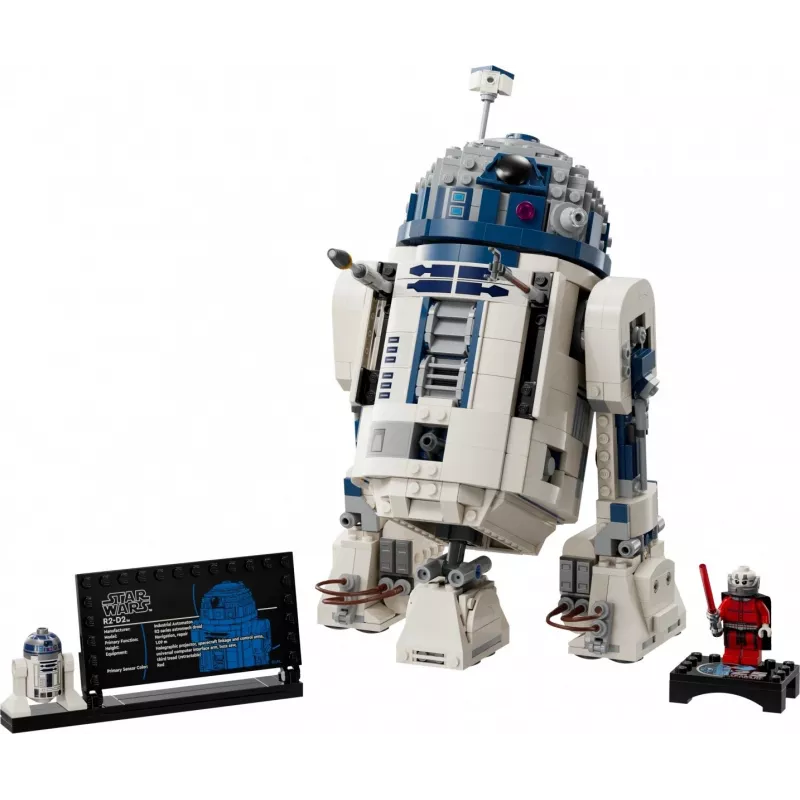 LEGO būvējamais droīds R2‑D2 komplekts 75379 — 1 050 detaļas, 10+ gadi, 160×110×240 mm, 0,24 kg