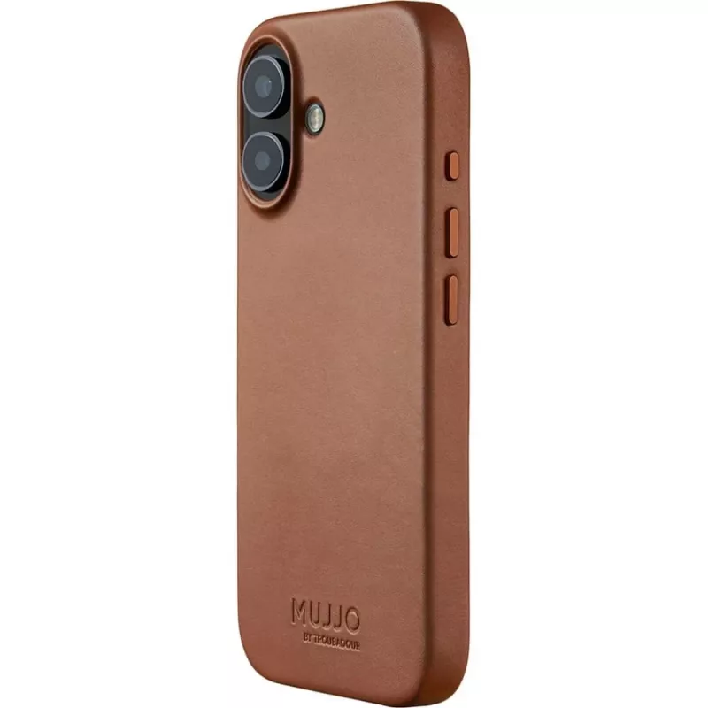 Mujjo Full Leather Case MagSafe vāciņš priekš iPhone 17 Brown