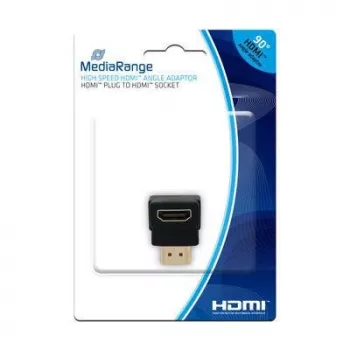 HDMI savienotāju adapteris MediaRange MRCS166 ar zelta pārklājumu melns