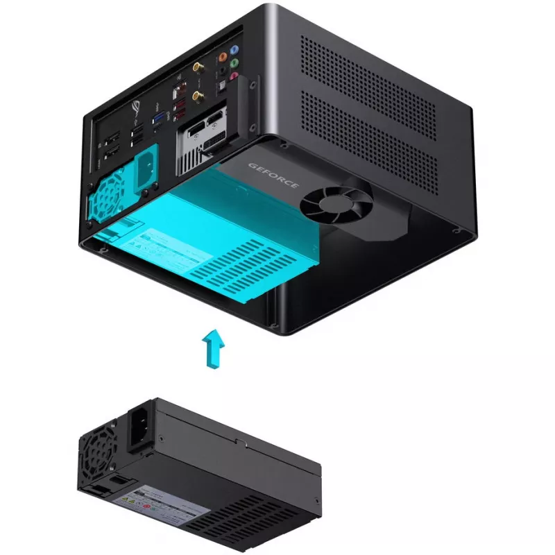 Jonsbo NV10 gab. Enclosure, Mini-Enclosure, ITX - Melns