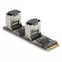 DeLOCK pārveidotājs M.2 2280 Key B+M vīrišķais uz 8 x SATA