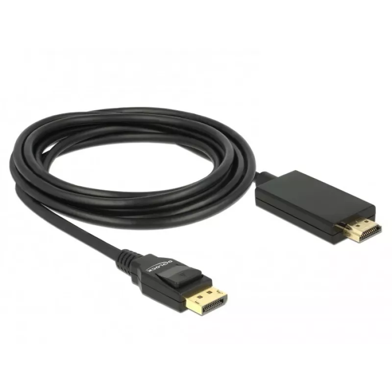 Video kabeļa adapteris DeLOCK 85318 DisplayPort uz HDMI 3 m melns