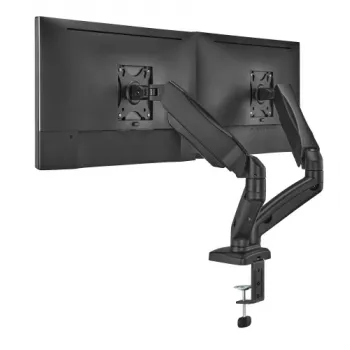 Monitora roka up up Ekonomiskais Interaktīvais Līdzsvara Divkāršais Monitora Roka Matēta Melna VESA 75x75/100x100