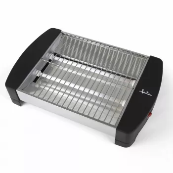 Jata JETT1587 tosteris, 400 W, 2 kvarca stieņi, noņemams drupaču paliktnis, nerūsējošais tērauds, melns