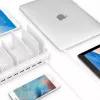 Uzlādes stacija Unitek Y-2190A — 10 × USB ports (8 × USB 2.0 + 2 × USB 3.2 Gen 1), bezvadu uzlāde, 96 W kopējā jauda