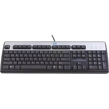 HP 701429-061 tastatūra USB QWERTY Itāļu Melna, Sudraba