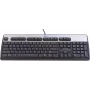 HP 701429-061 tastatūra USB QWERTY Itāļu Melna, Sudraba