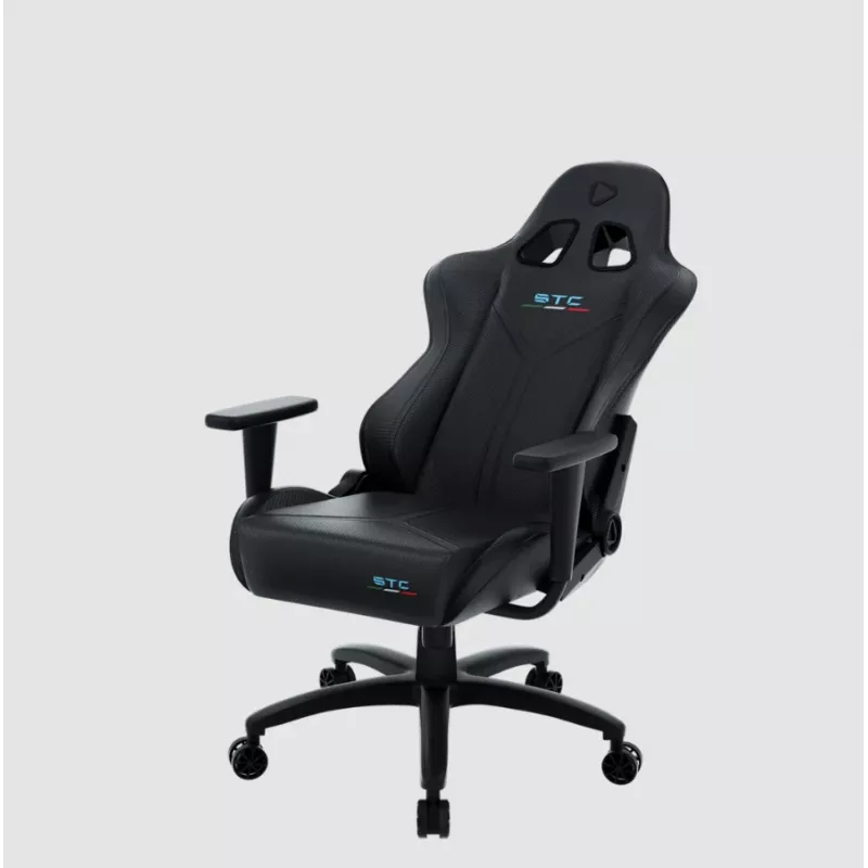 Spēļu krēsls Onex STC Tribute Hardcore Melns — ergonomisks sēdeklis datoram un konsolēm, regulējams augstums un atzveltne