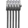 Tīkla kabelis ShiverPeaks BS75512-S-SET5 Melns 2m Cat7 S/FTP