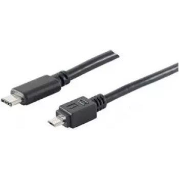 USB kabelis ShiverPeaks BS77145-3.0 USB 2.0 3m USB C Micro-USB B Melns