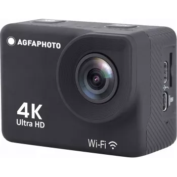 AgfaPhoto Action Cam Action Cam 4K, ūdensizturīga, Wi-Fi, lēna kustība/laika intervāls (AC9000BK)