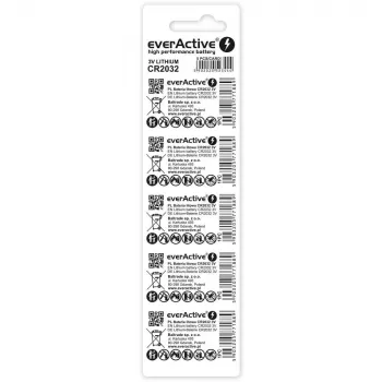 Lithium batteries everActive CR2032 - blister 5 gab.