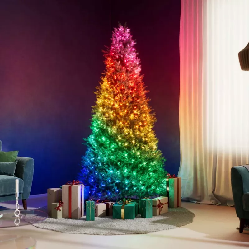 Twinkly Candies LED Ziemassvētku eglītes gaismiņas TWKC100RGB-T 6 M sveces formā