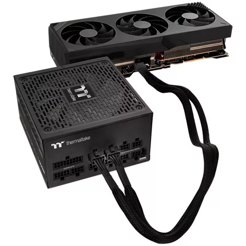 Kabeļu sadalītājs Thermaltake AC-063-CN1NAN-A1 melns vīrišķais/vīrišķais 600 mm