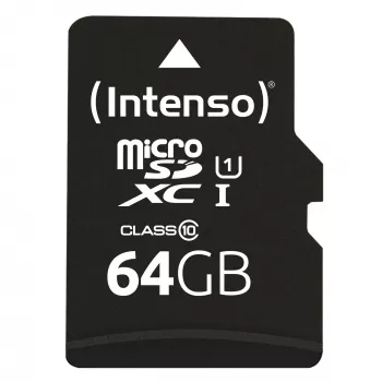 Atmiņas karte Intenso 64GB MicroSDXC UHS-I Class 10 3423490
