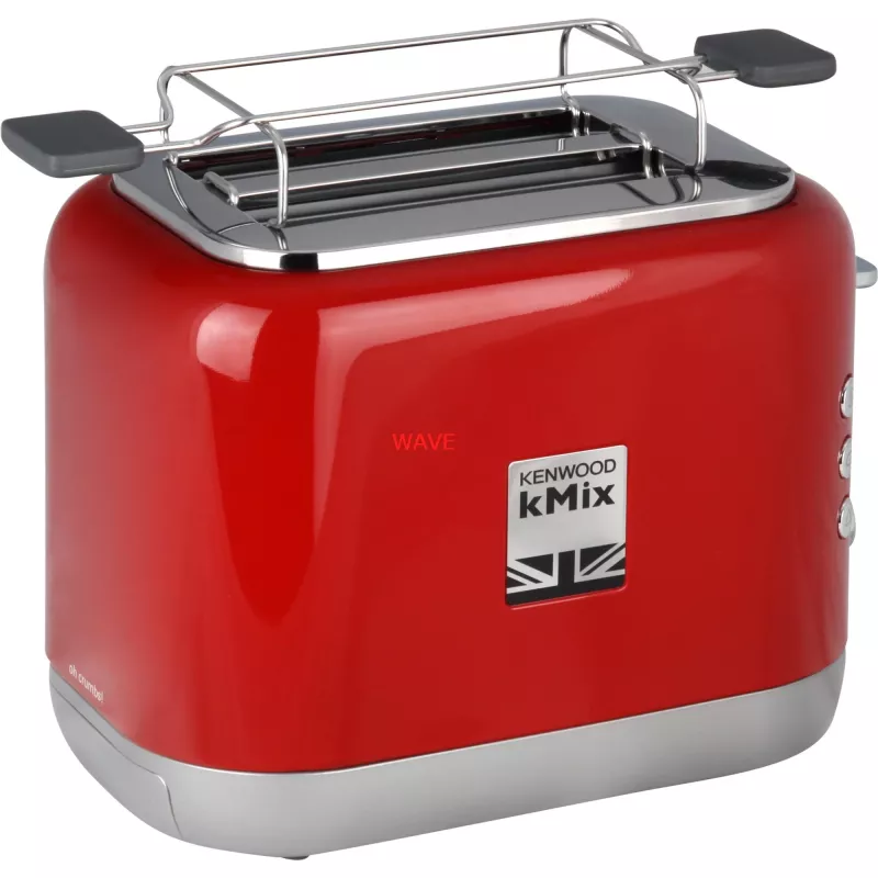 Kenwood TCX751RD 2-šķēļu tosteris 900 W, metāla korpuss, sarkans, 160×272×257 mm