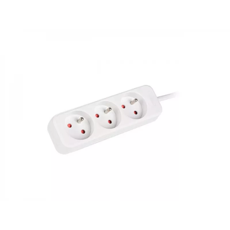 LANBERG PS0-03E-0300-W 3M Balts 3X 230V Lanter PAGARINĀJUMS PL. KABELIS NO PILNA VARA