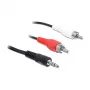 Audio kabelis DeLOCK 84942 3m 3.5mm 2xRCA Melns Sarkans Balts